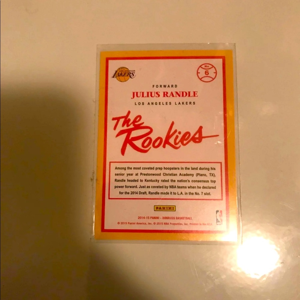 Donruss 2014-15 The Rookies Julius Randle